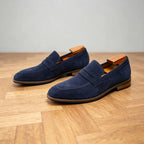 Men's Classic Suede Penny Loafers