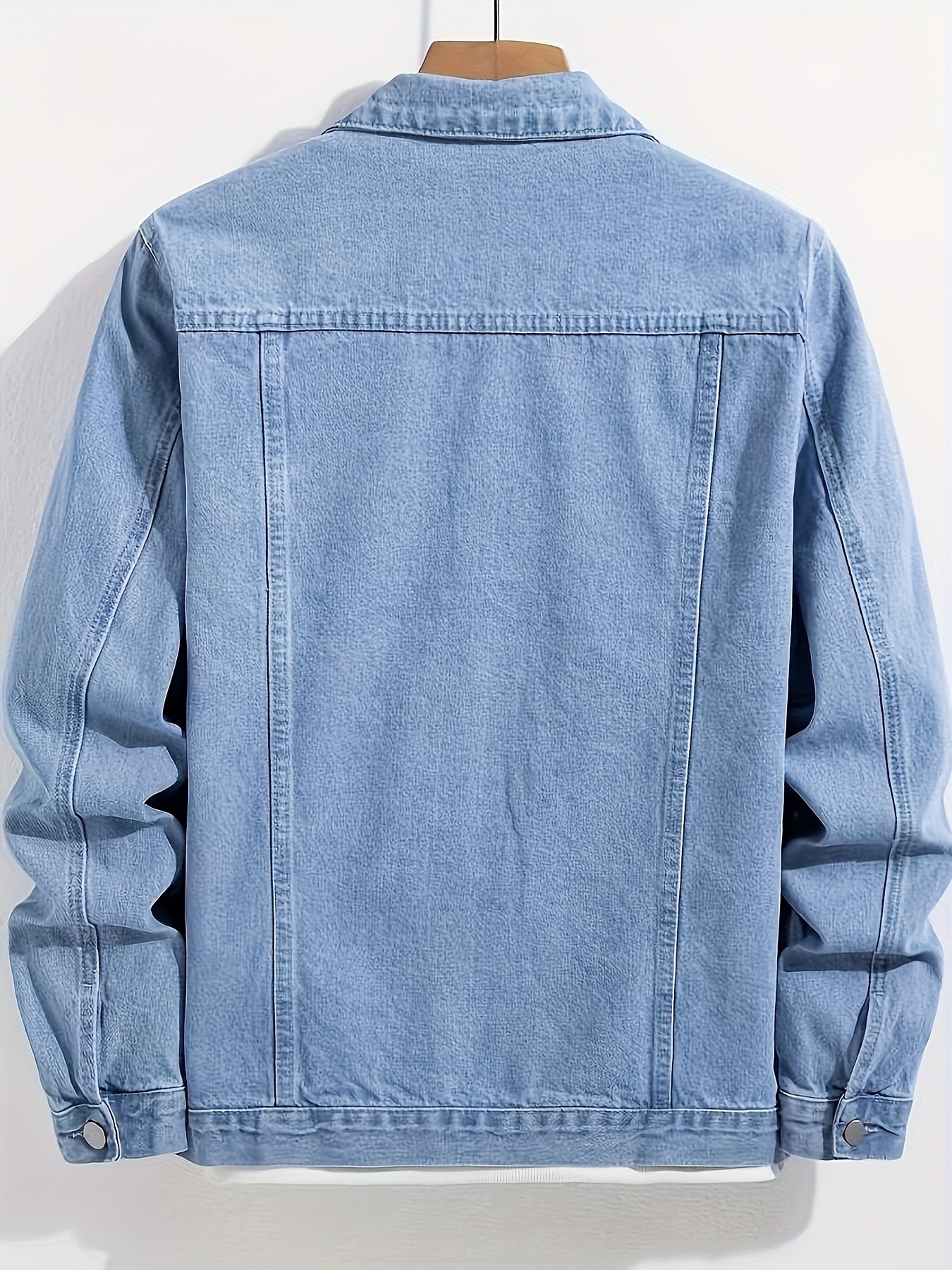 Men's Collared Button-Up Jacket
