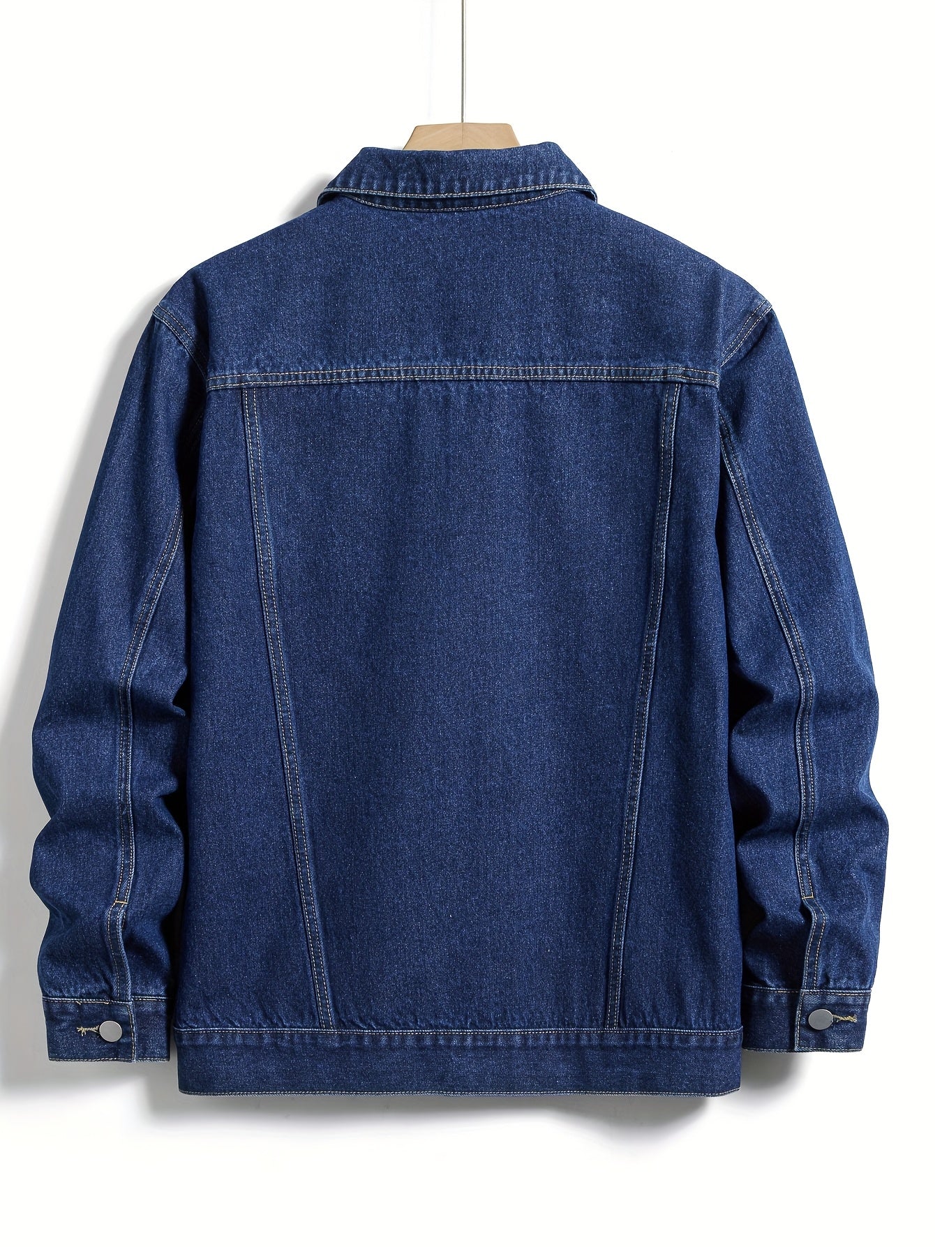 Men's Collared Button-Up Jacket