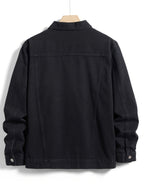 Men's Collared Button-Up Jacket
