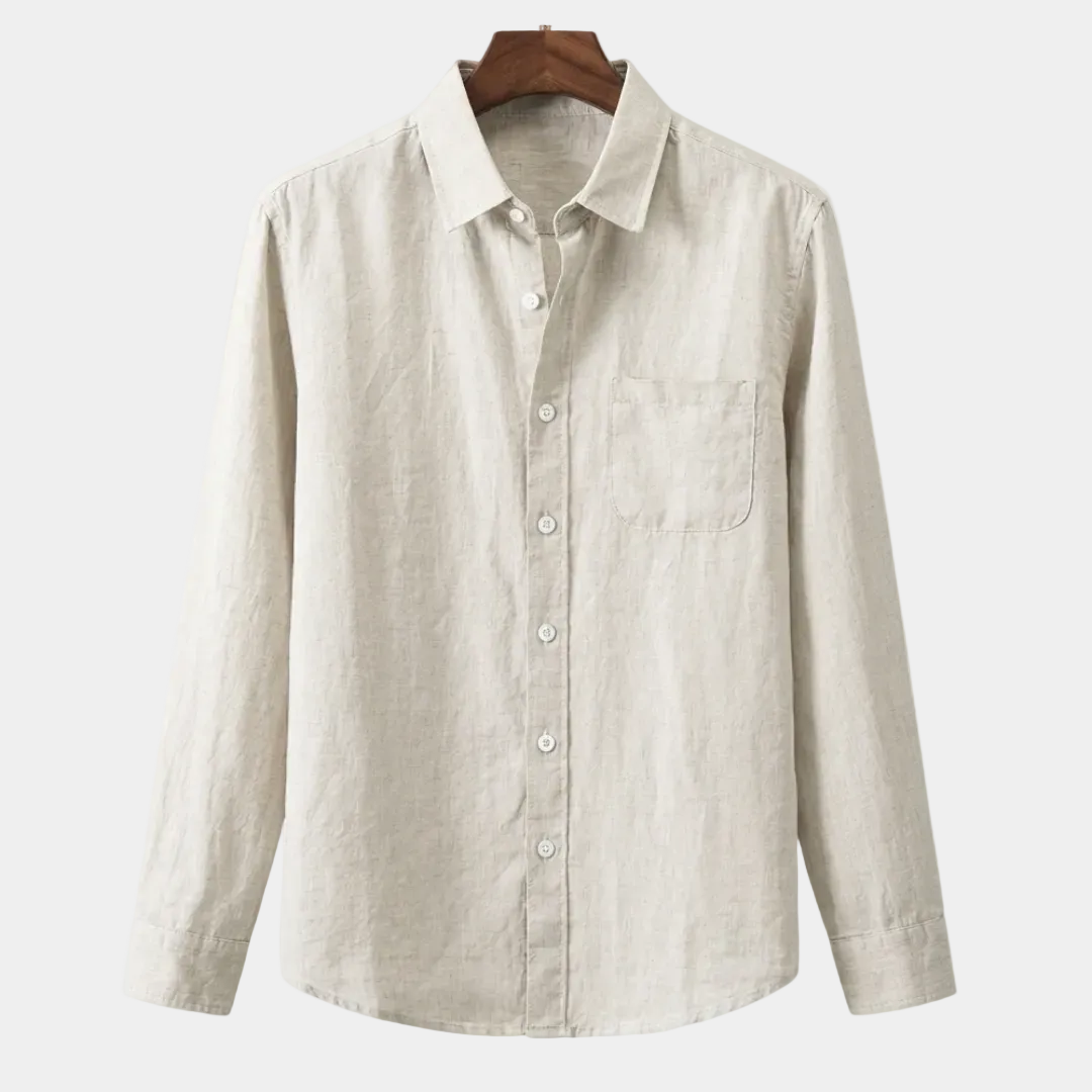 Men's Collared Button-Up Shirt