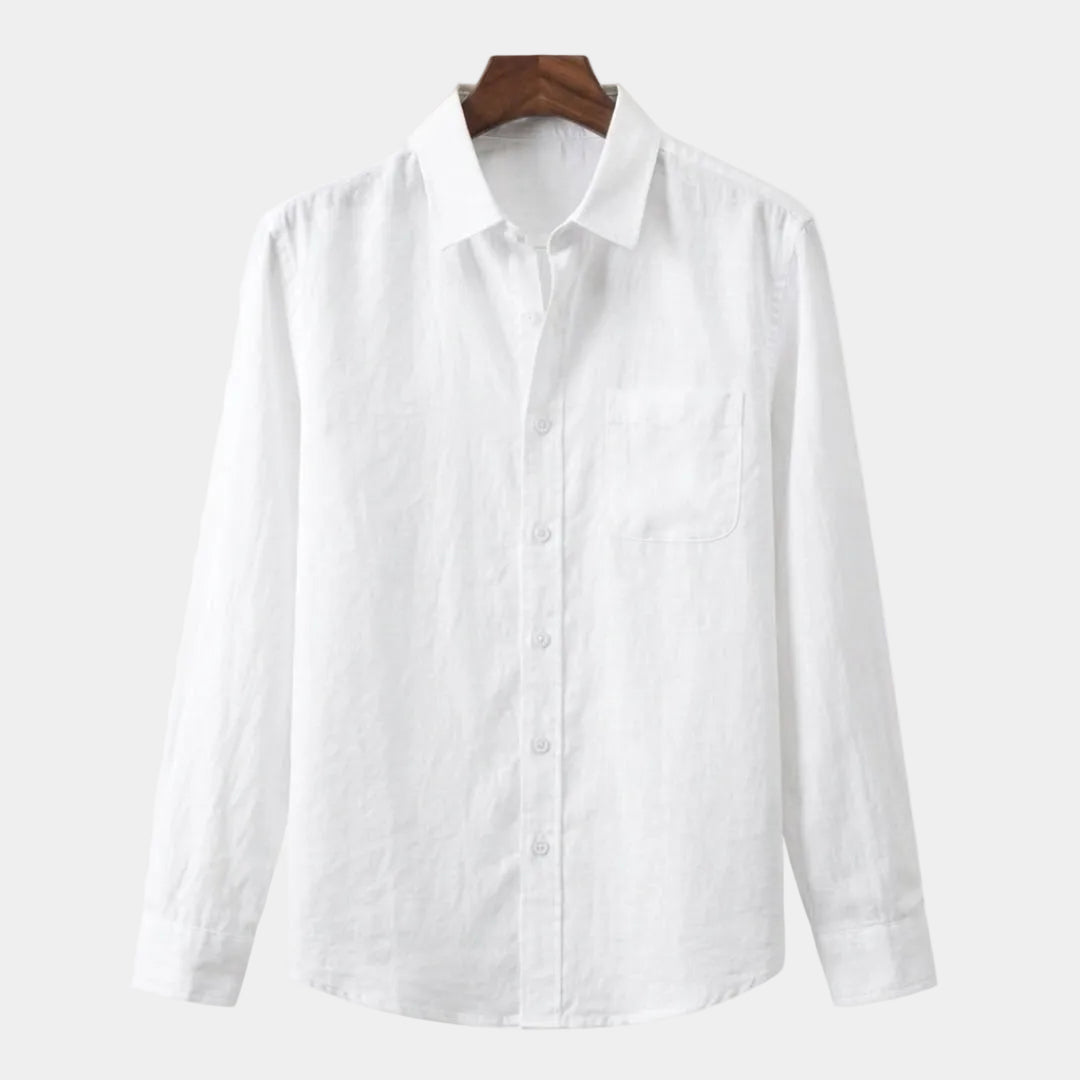 Men's Collared Button-Up Shirt