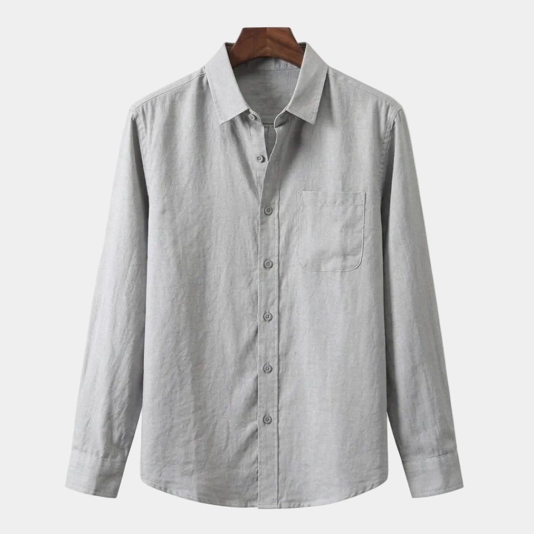 Men's Collared Button-Up Shirt