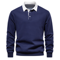 Men's Collared Long Sleeve Polo Shirt
