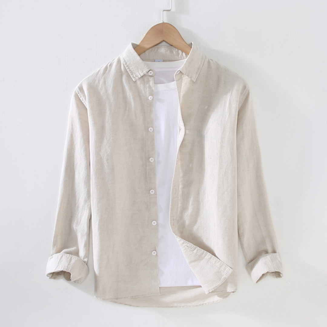 Men's Collared Long Sleeve Shirt