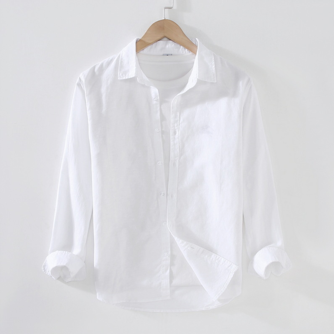Men's Collared Long Sleeve Shirt
