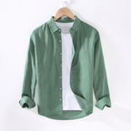 Men's Collared Long Sleeve Shirt