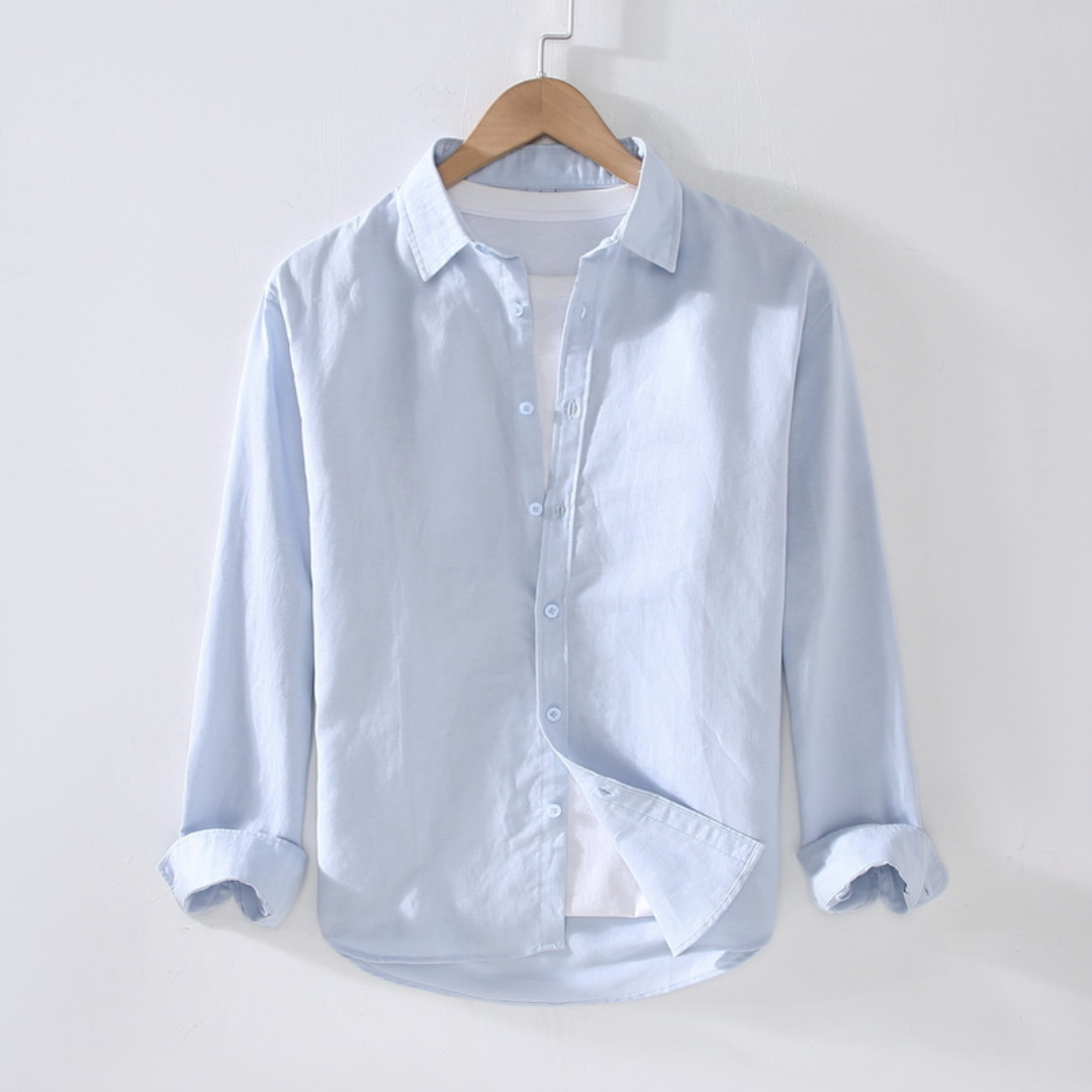 Men's Collared Long Sleeve Shirt