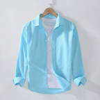 Men's Collared Long Sleeve Shirt