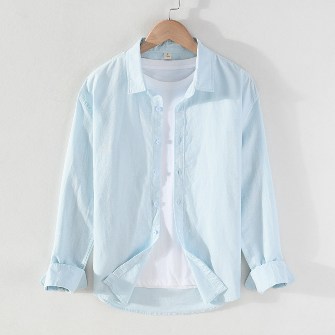 Men's Collared Long Sleeve Shirt