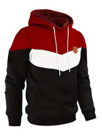Men's Color Block Hooded Sweatshirt