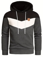 Men's Color Block Hooded Sweatshirt