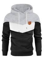 Men's Color Block Hooded Sweatshirt