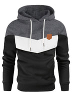 Men's Color Block Hooded Sweatshirt