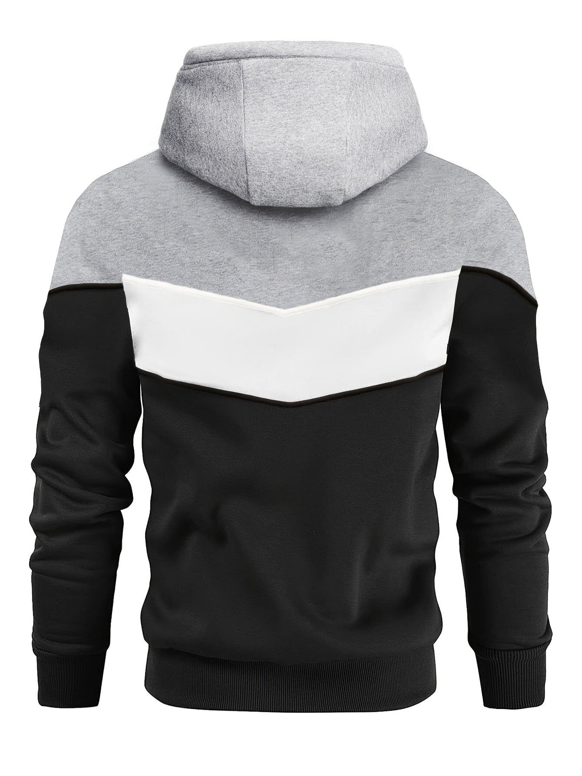 Men's Color Block Hooded Sweatshirt