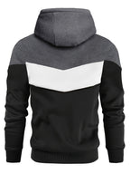 Men's Color Block Hooded Sweatshirt