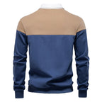Men's Color Block Polo Sweater