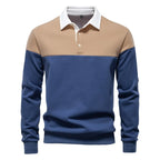 Men's Color Block Polo Sweater