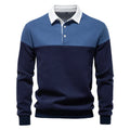 Men's Color Block Polo Sweater
