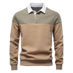 Men's Color Block Polo Sweater