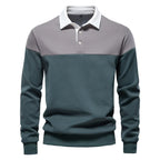 Men's Color Block Polo Sweater