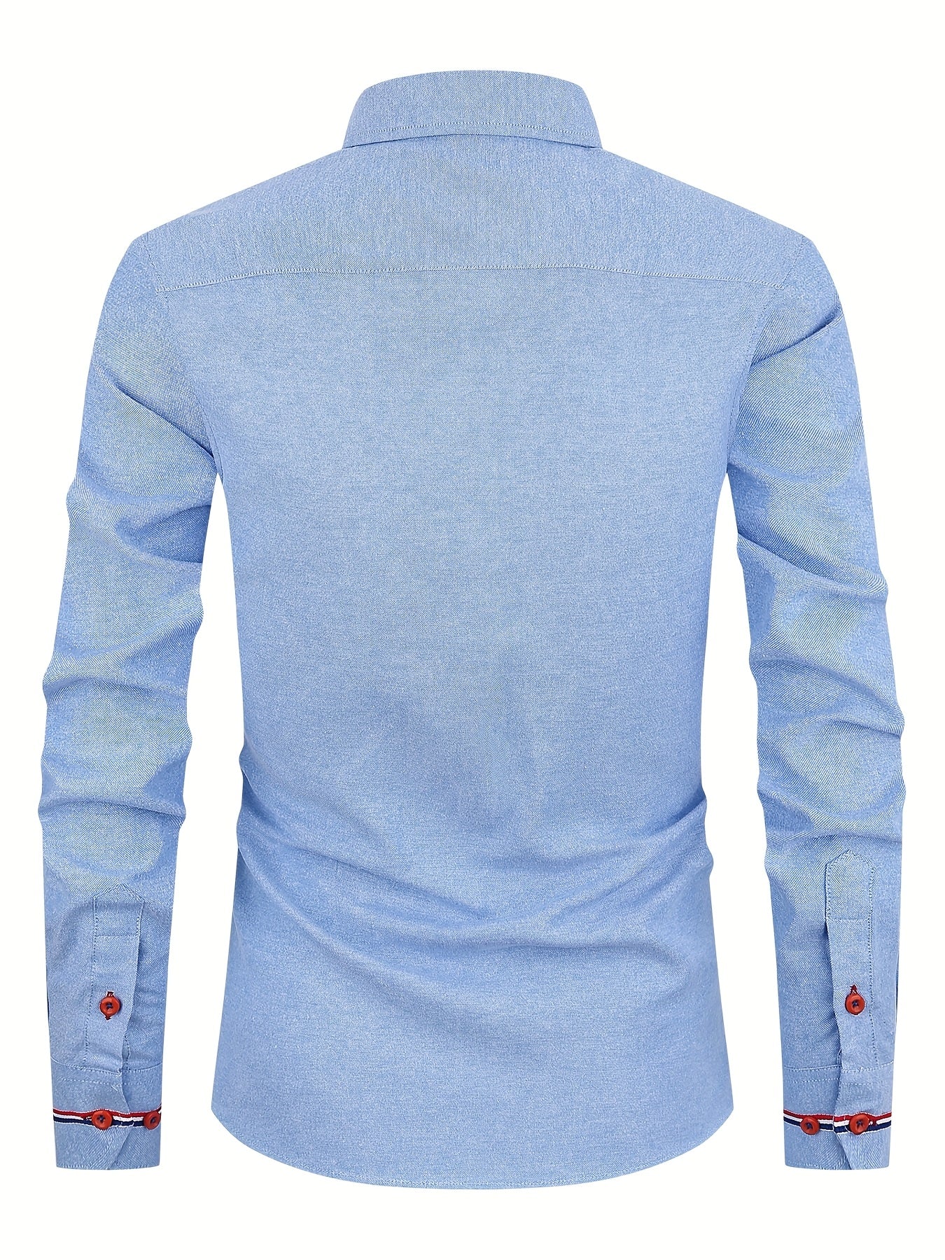 Men's Contrast Button Dress Shirt