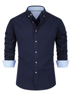 Men’s Contrast Collar Button-Down Shirt