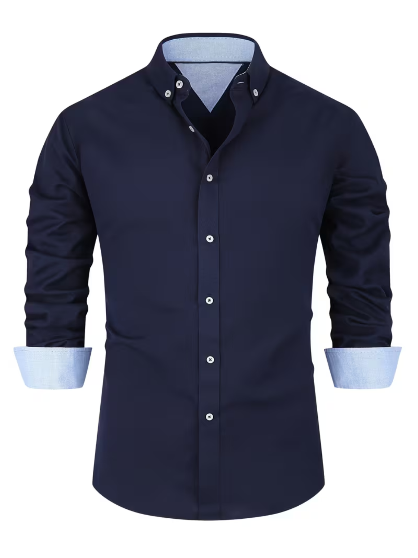 Men’s Contrast Collar Button-Down Shirt