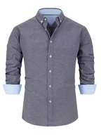 Men’s Contrast Collar Button-Down Shirt