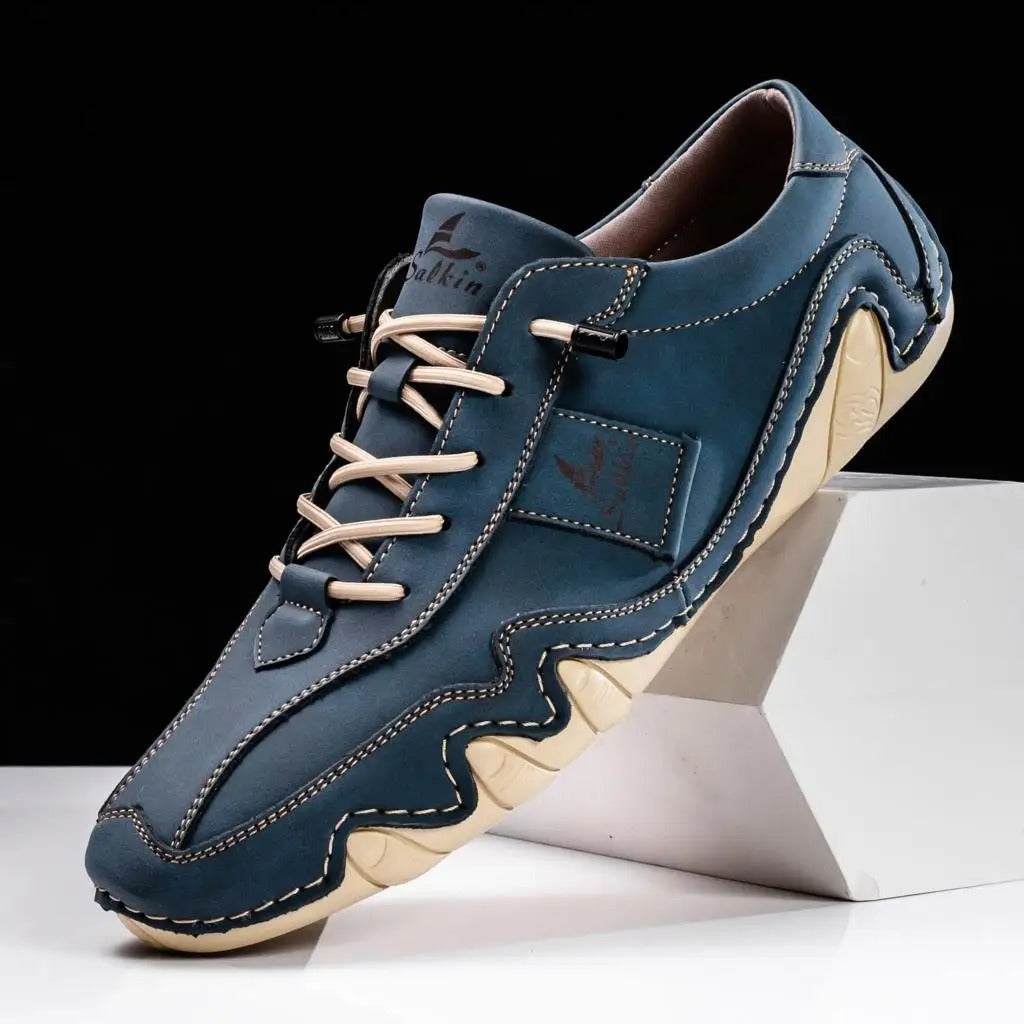 Men's Contrast Lace-Up Casual Shoes