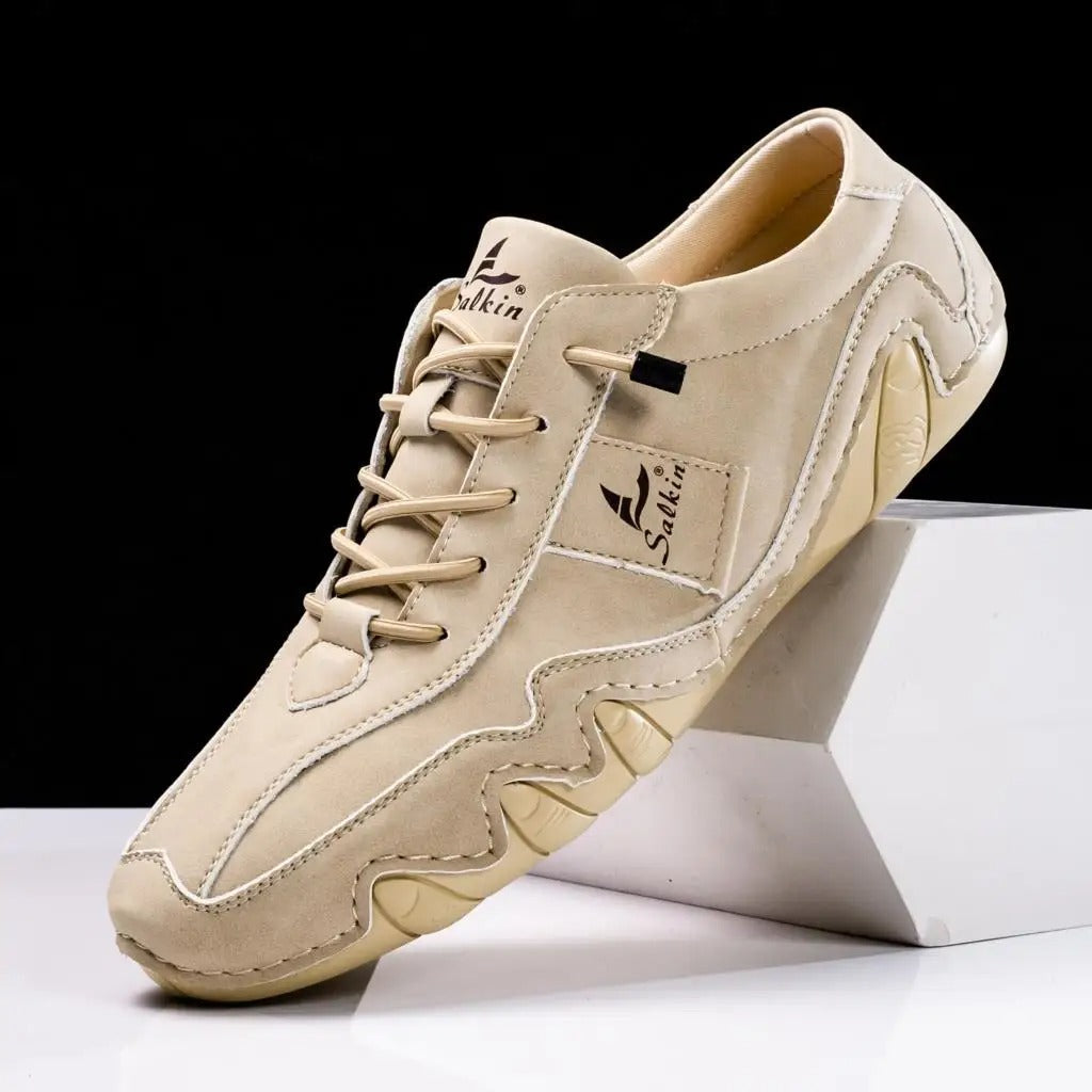 Men's Contrast Lace-Up Casual Shoes