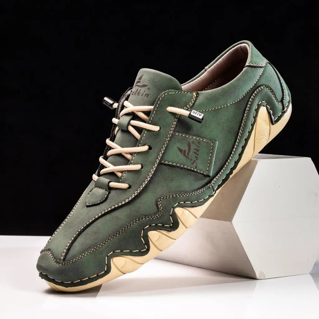 Men's Contrast Lace-Up Casual Shoes