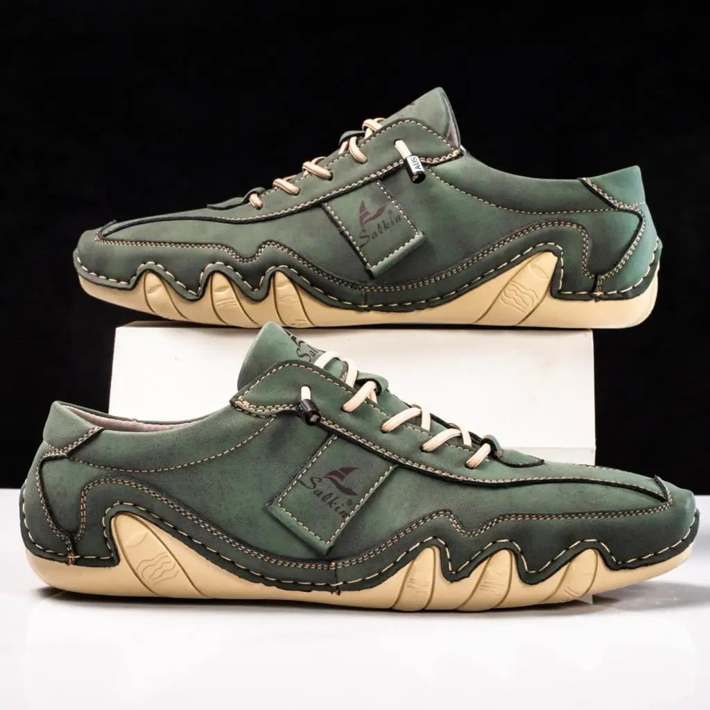 Men's Contrast Lace-Up Casual Shoes