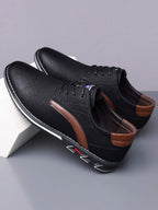 Men's Contrast Lace-Up Shoes