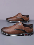 Men's Contrast Lace-Up Shoes