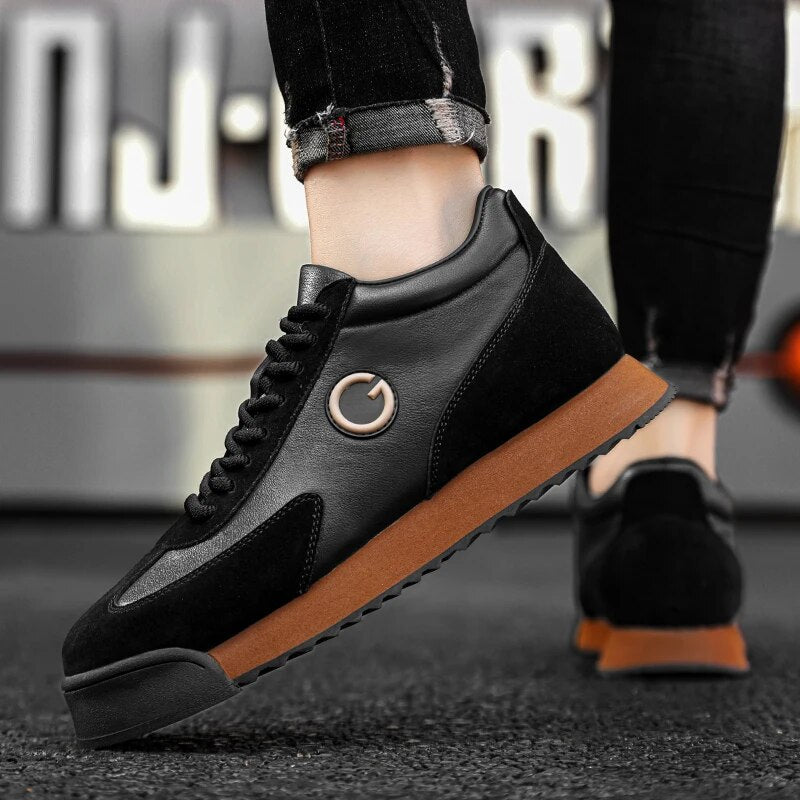 Men's Contrast Lace-Up Sneakers