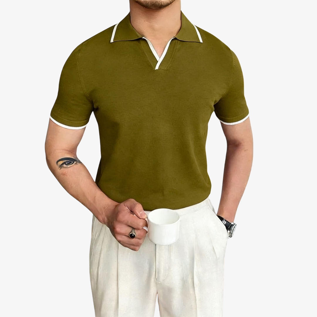 Men's Contrast  Polo Shirt