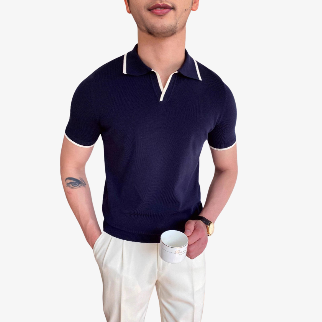 Men's Contrast  Polo Shirt