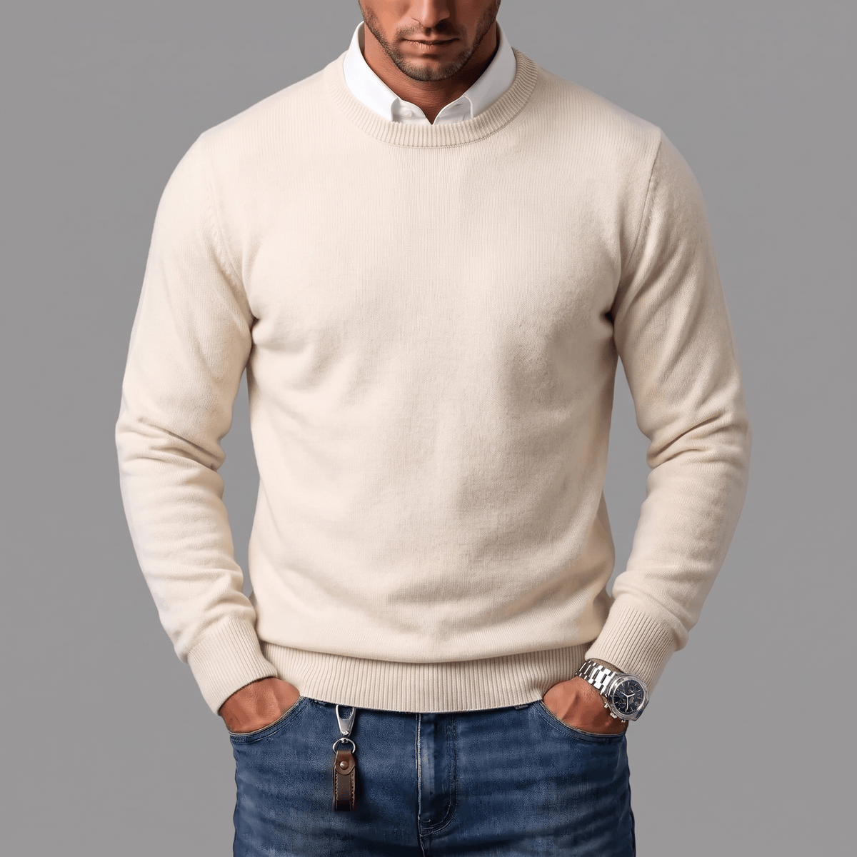 Men's Crew Neck Knit Sweater