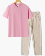 Men's Crew Neck T-Shirt and Pants Set