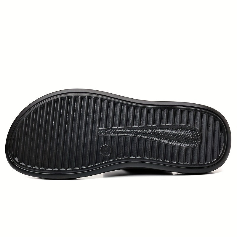 Men's Cross Strap Toe Loop Sandals