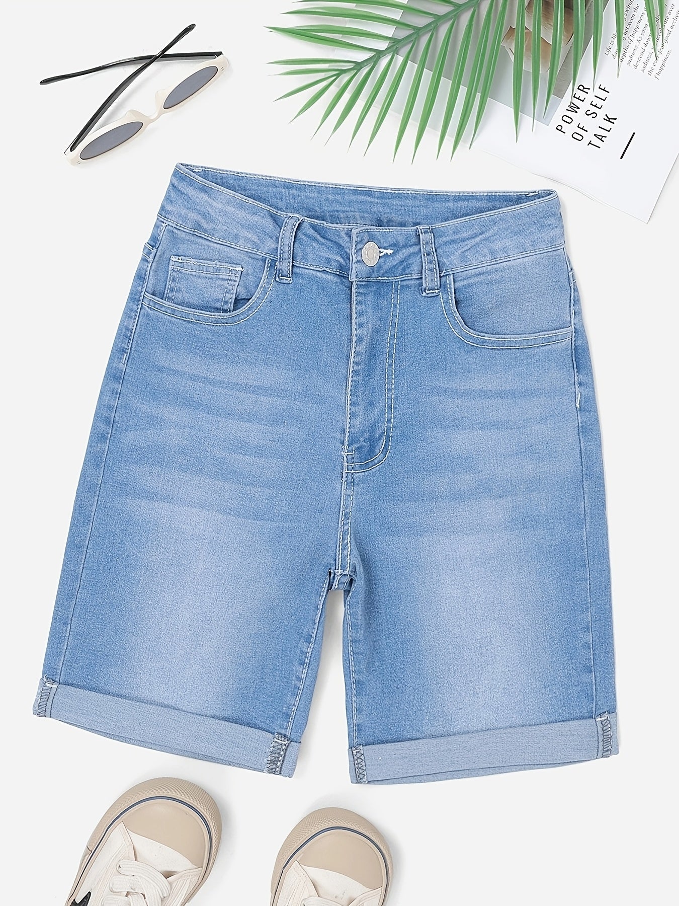 Men's Cuffed Five-Pocket Shorts