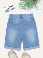 Men's Cuffed Five-Pocket Shorts