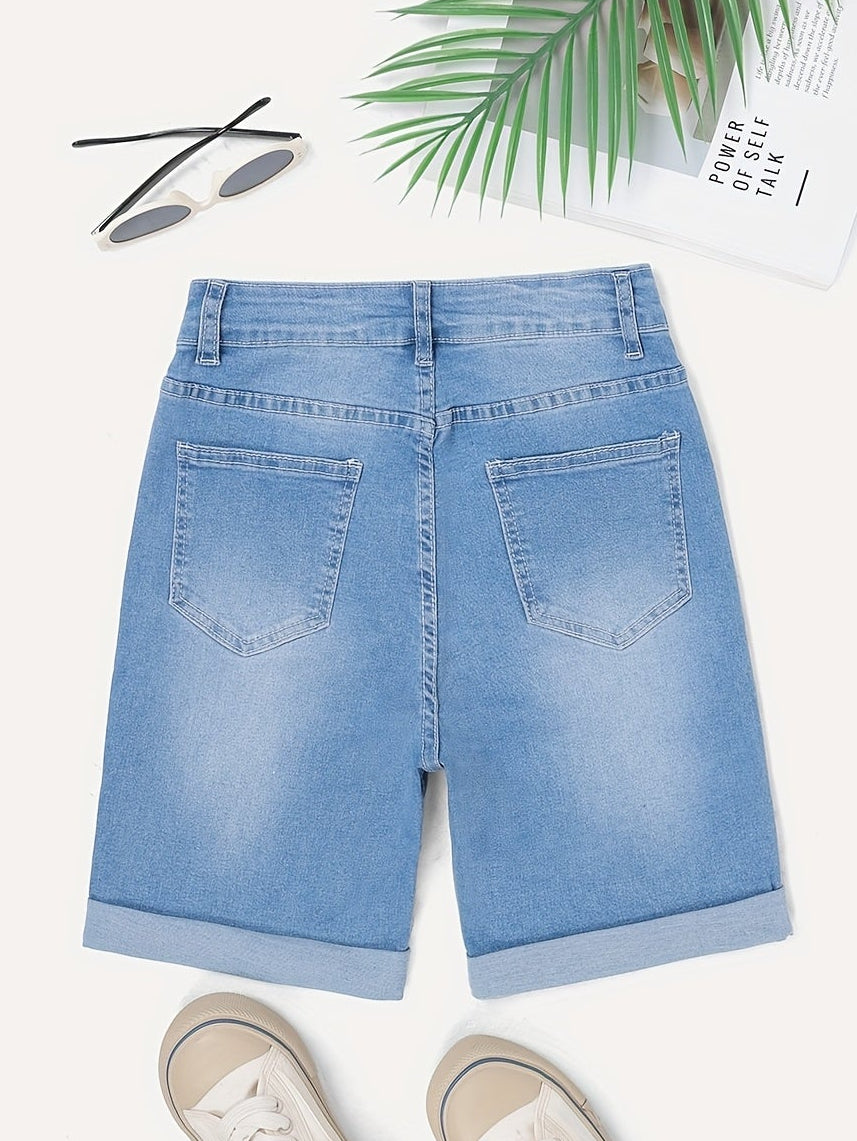 Men's Cuffed Five-Pocket Shorts