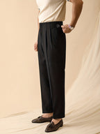 Men's Cuffed Pants with Side Pockets