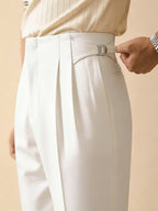 Men's Cuffed Pants with Side Pockets