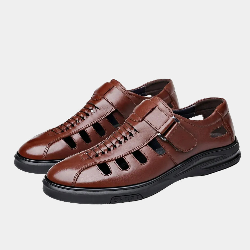 Men's Cutout Strap Shoes