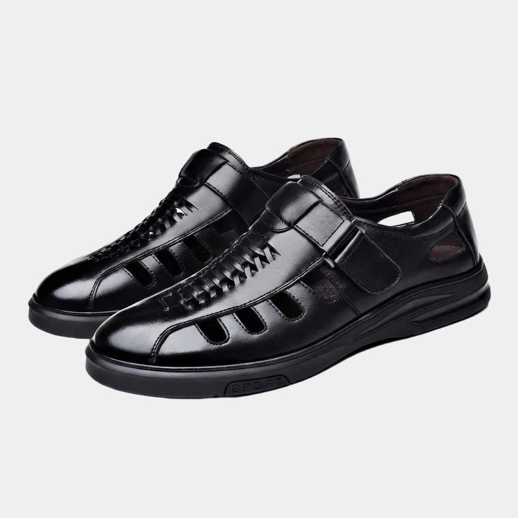 Men's Cutout Strap Shoes