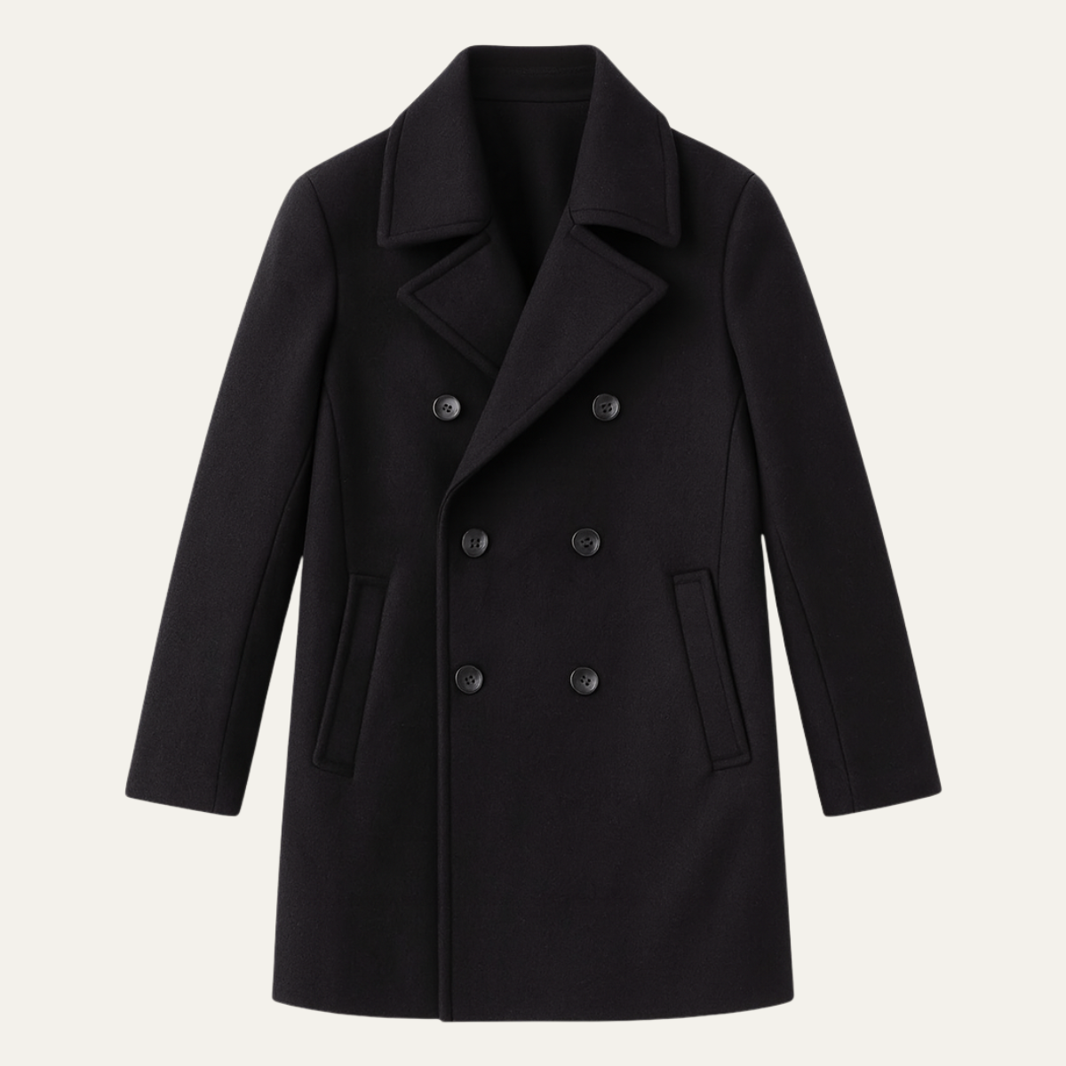 Men's Double-Breasted Spread Collar Coat