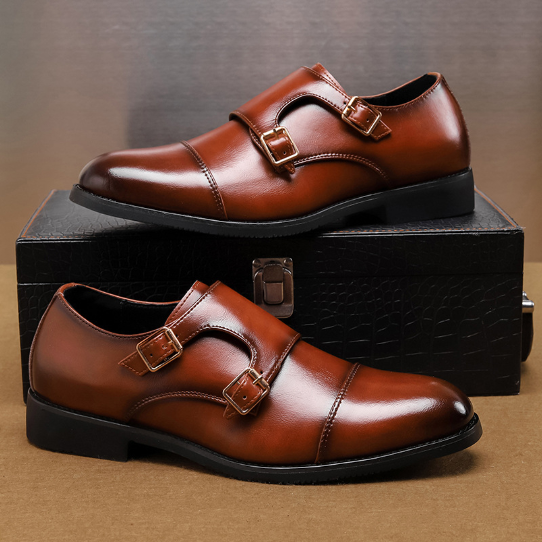 Men's Double Buckle Dress Shoes